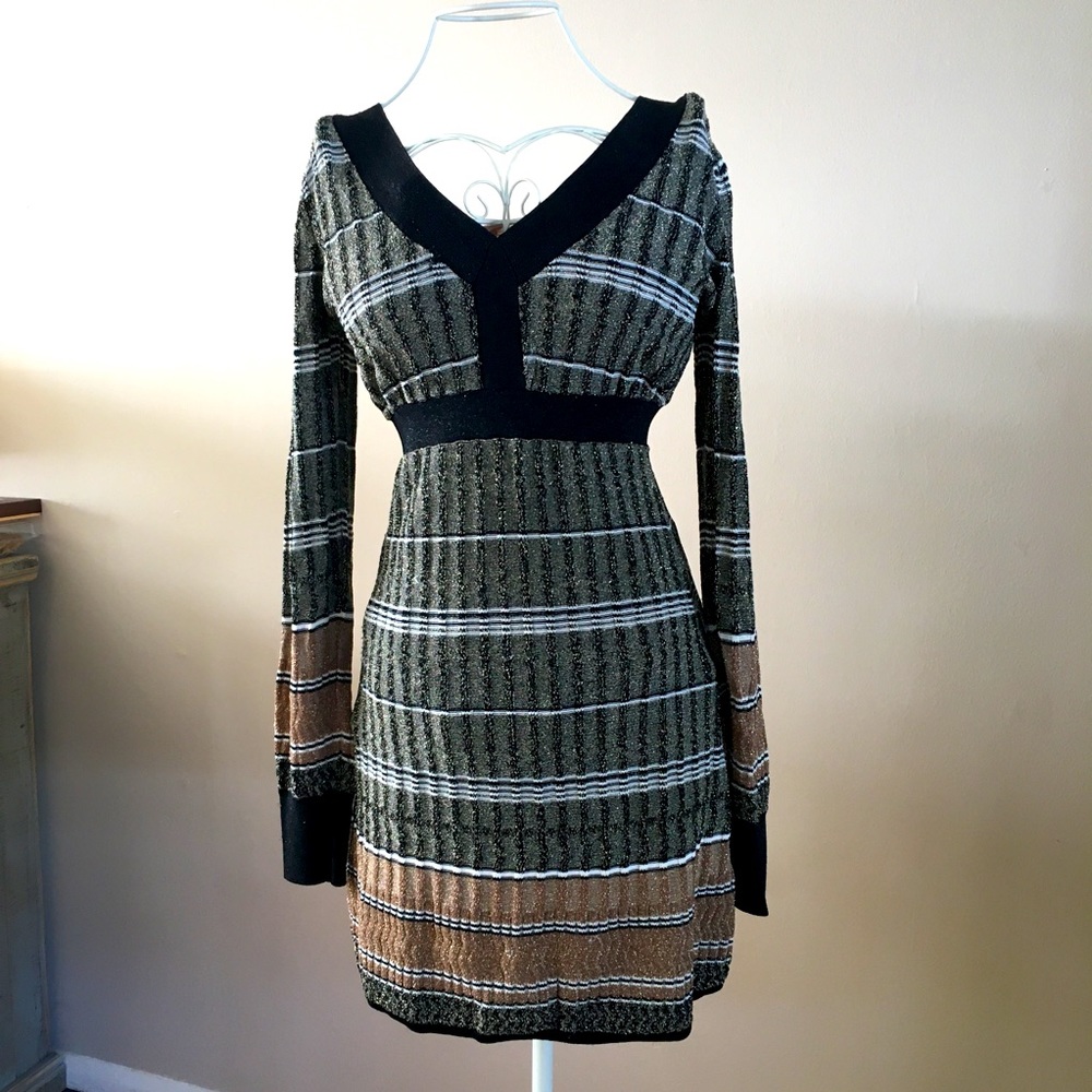 Metallic Sweater Dress!